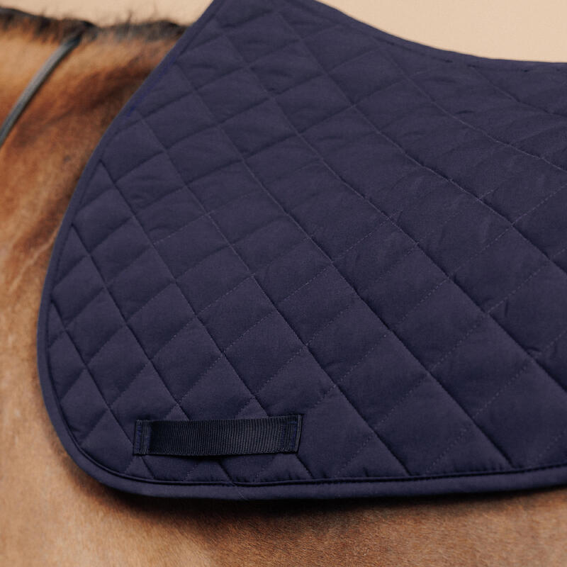 Mantilla Silla Equitación Caballo 100 Azul Marino