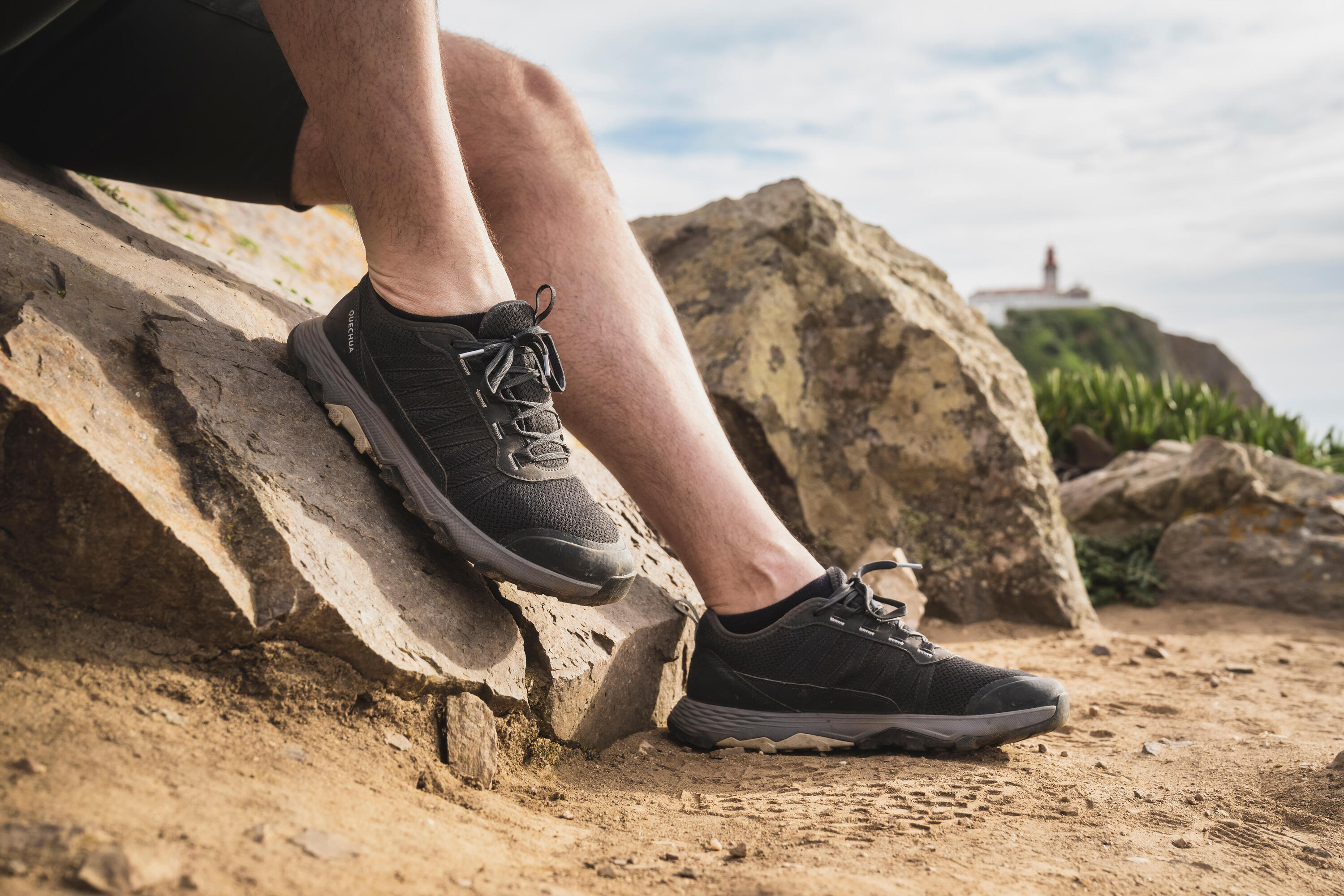Zapatillas de montaña y trekking transpirables Hombre Quechua Escape 500 Fresh 8/22