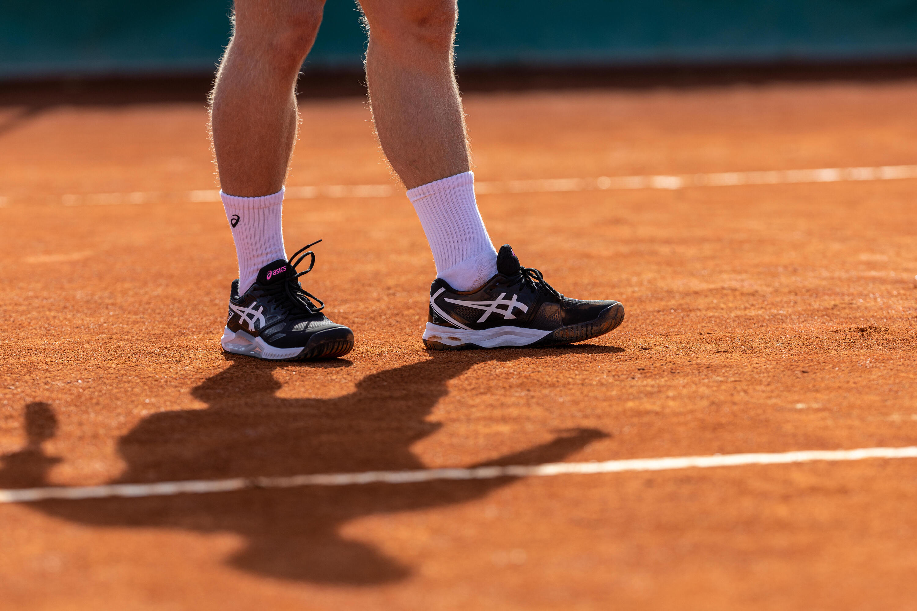 Zapatillas de tenis hombre tierra batida - Asics Gel Challenger 13 Negro blanco 9/10