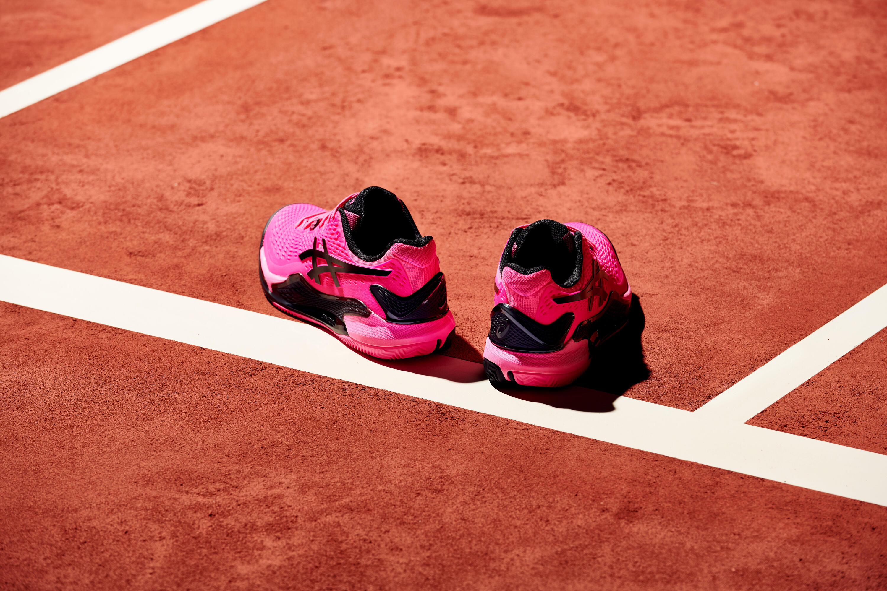 Men's Clay Court Tennis Shoes Gel-Resolution 9 - Pink 10/11