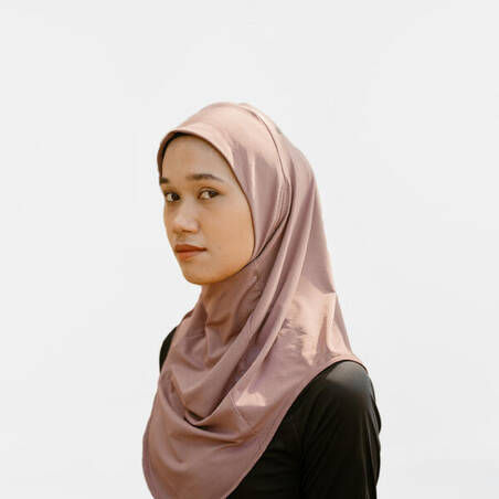 Sports Running Hijab With Opening for Earphones V2 - Purple