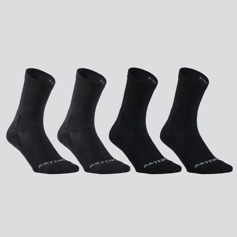 Calze lunghe adulto RS 300 grigio-nero x4