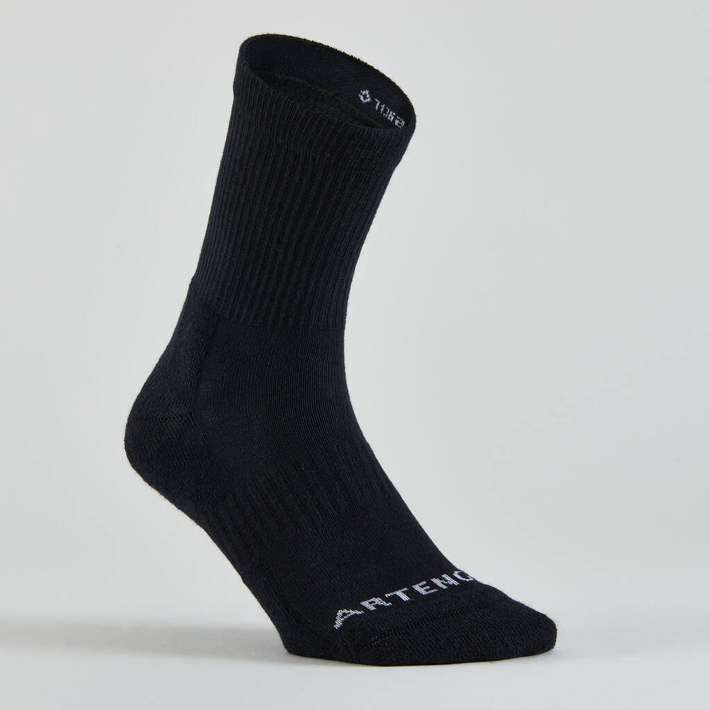 Tennissocken High 4er Pack - RS300 Artengo blaues Motiv, grün/blau 