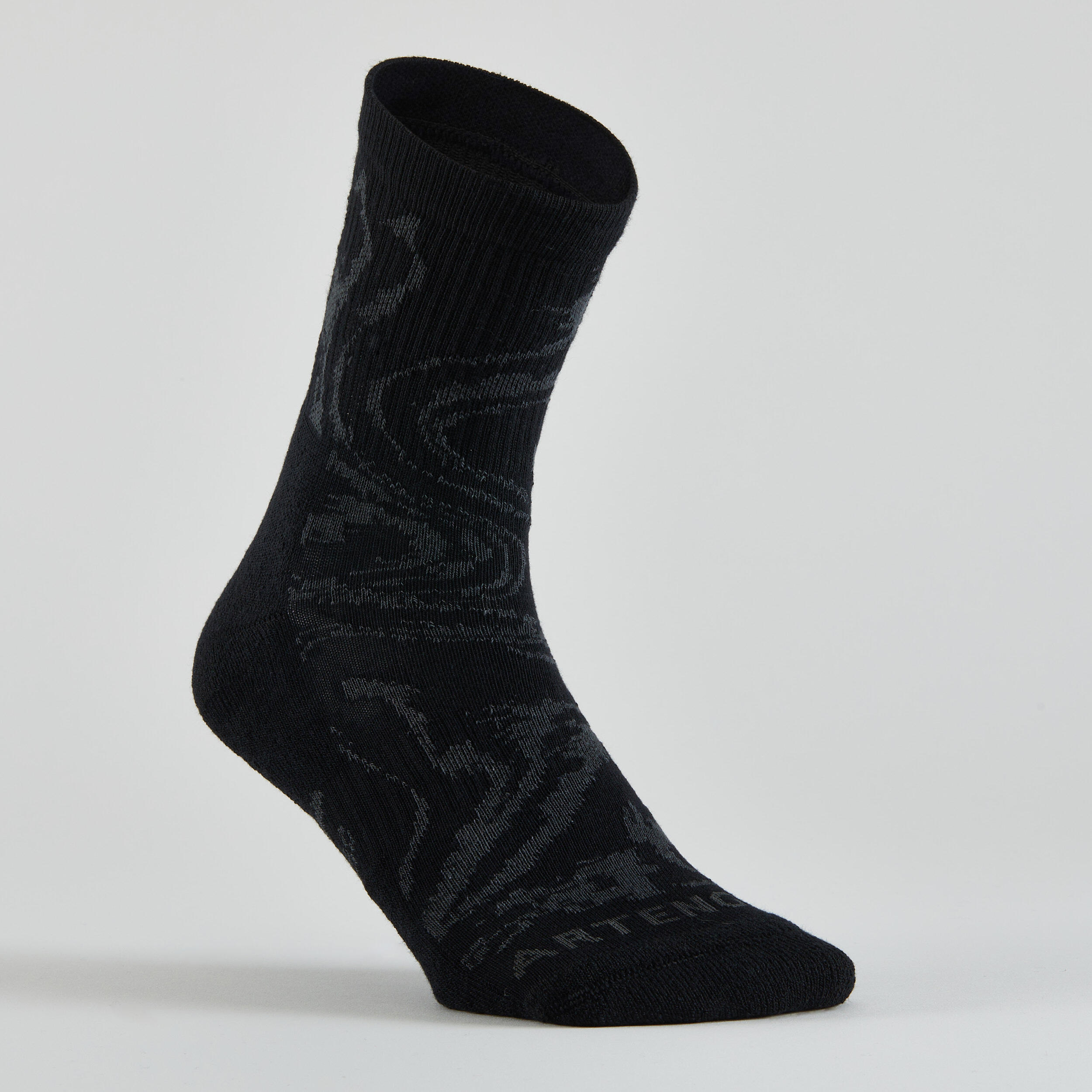 Tennissocken High 4er-Pack - RS 300 grau/schwarz Motive 7/9