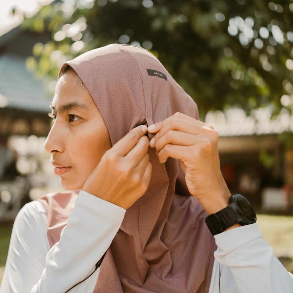 Hijab running Femme - KIPRUN Violet