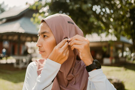 Hijab running Femme - KIPRUN Violet