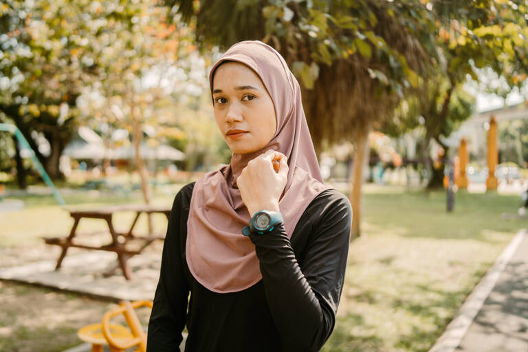 Hijab Olahraga/Lari V2 - Ungu