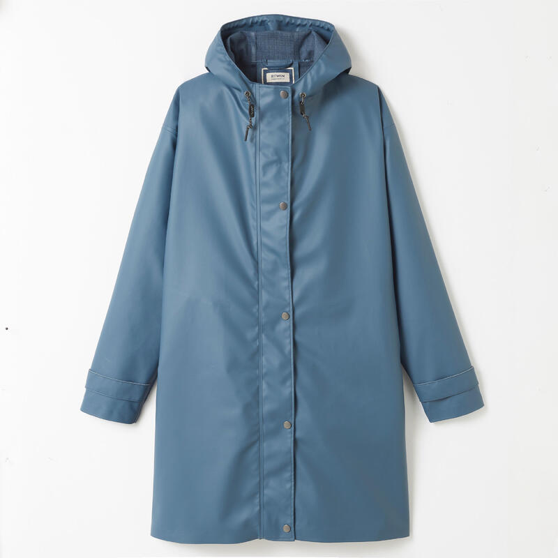 Unisex Waterproof City Cycling Parka - Blue