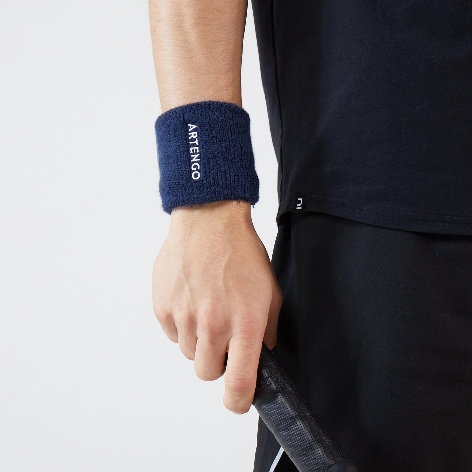 TP 100 Tennis Wristband - Navy 2/4