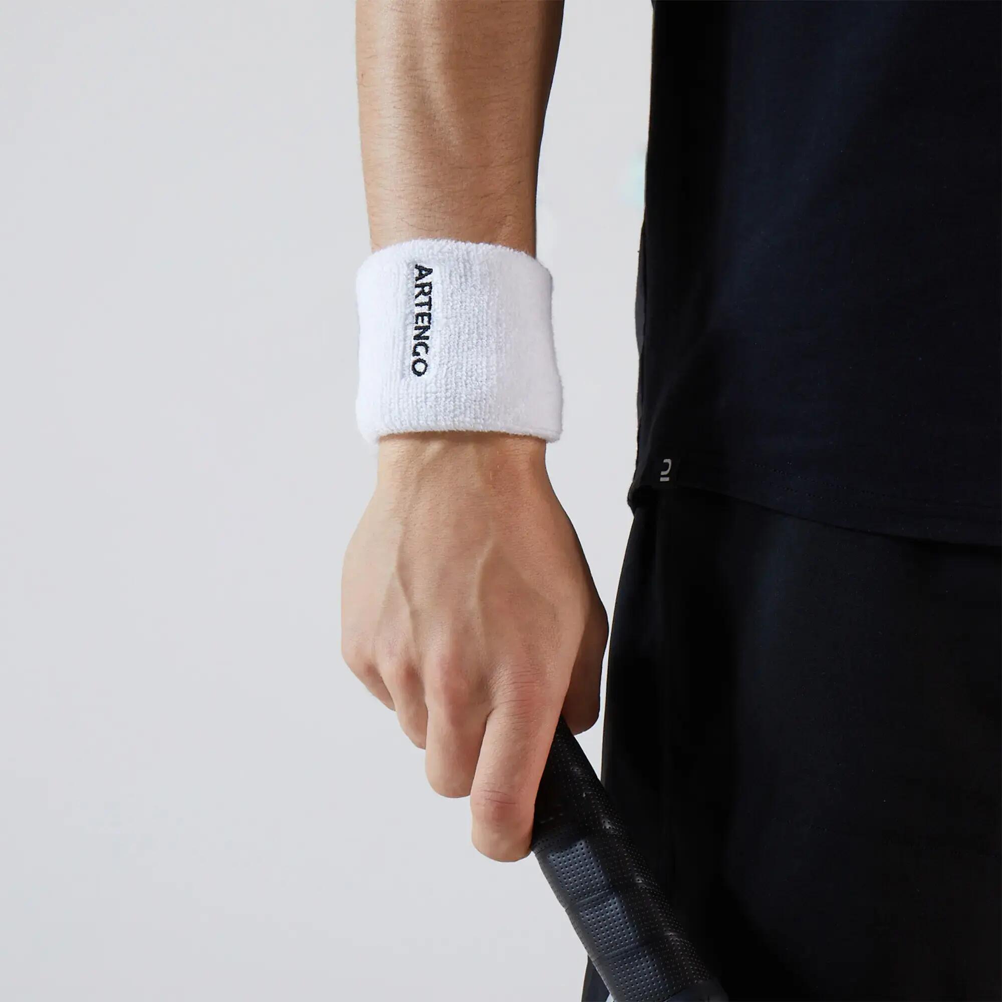 Tennis Wristband TP 100 White -  3