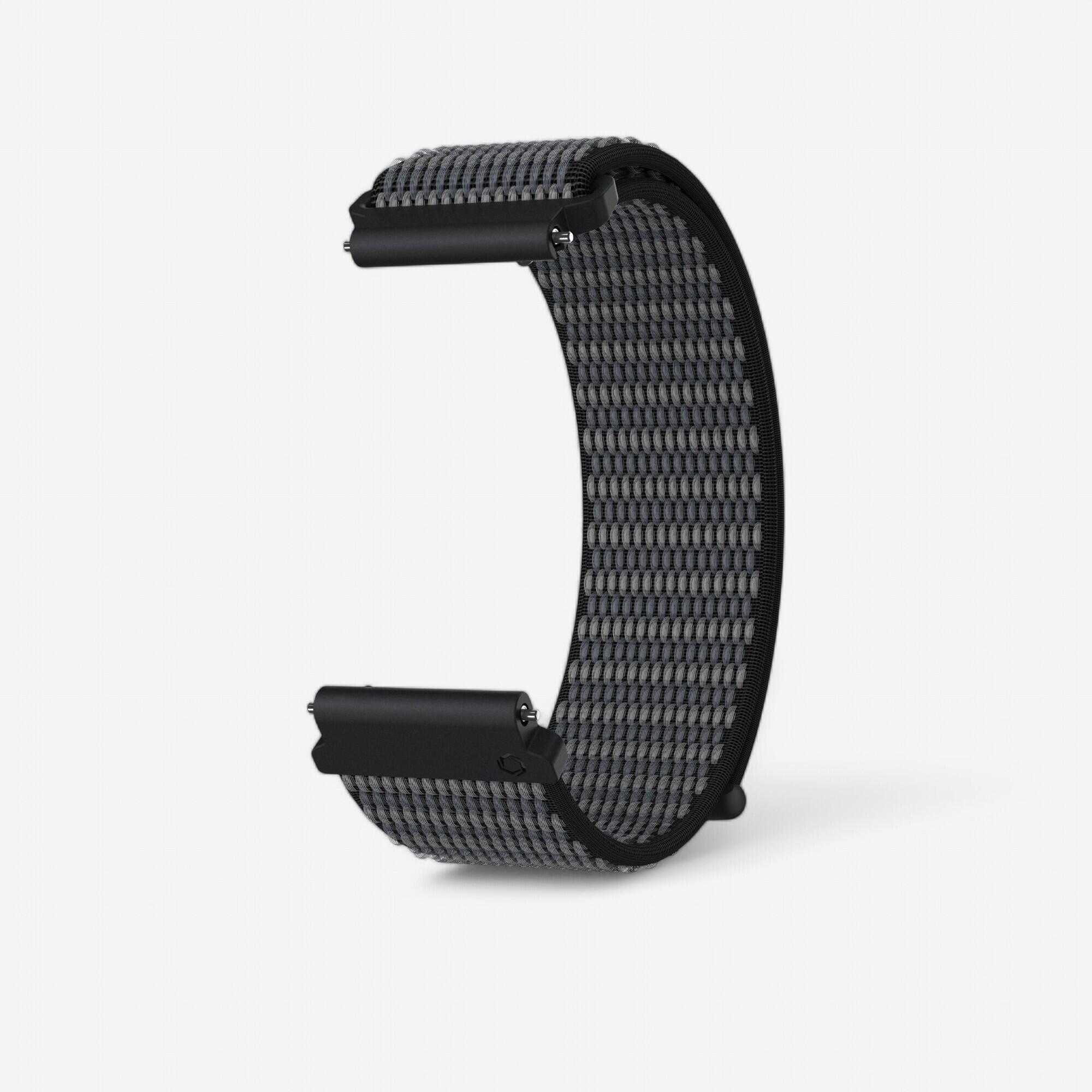 Bracelete de relógio de corrida coros nylon apex2, pace2, apex 42 mm preto