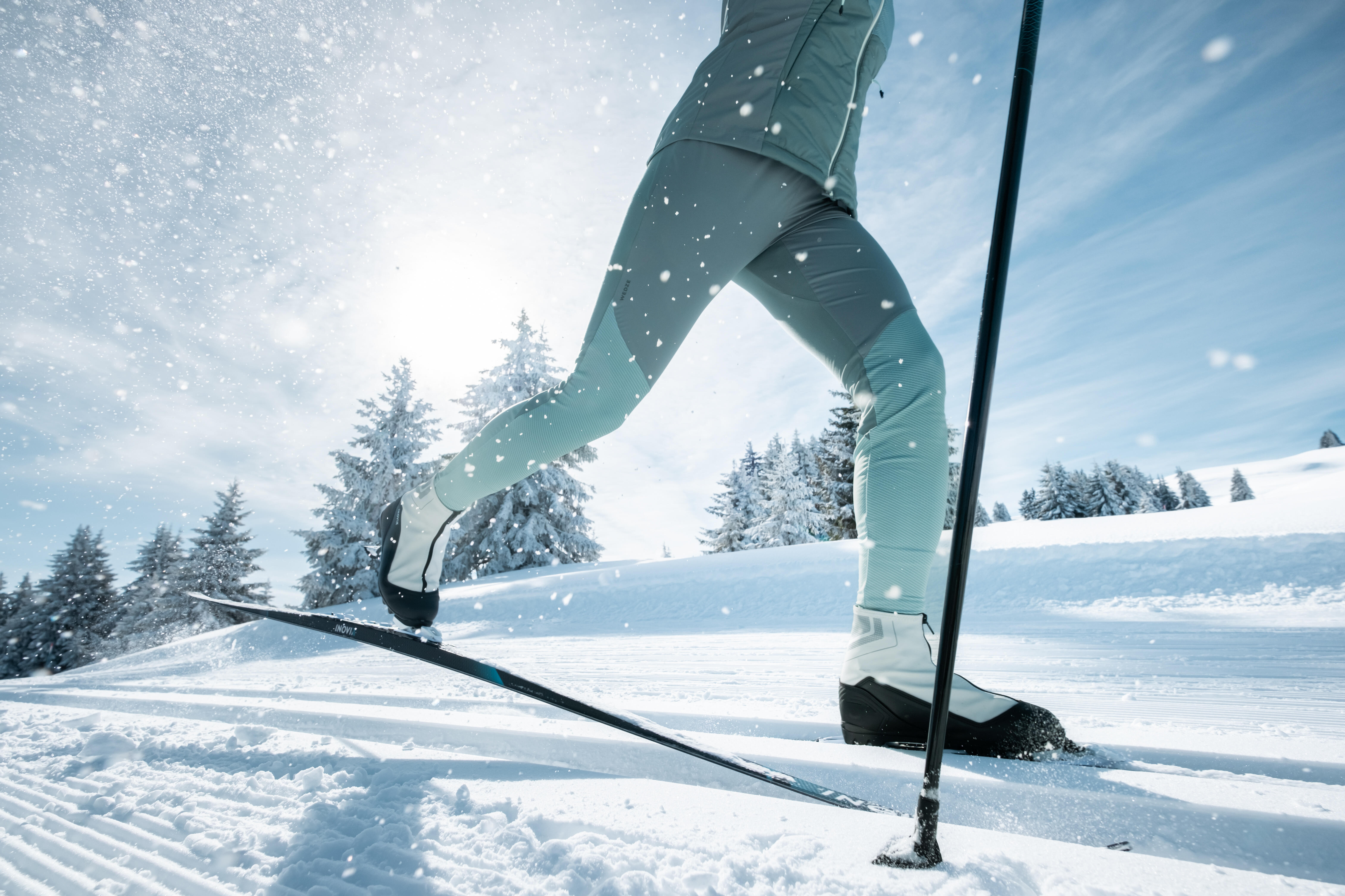 Cross-Country Skis with Skins & Bindings - 550 - INOVIK