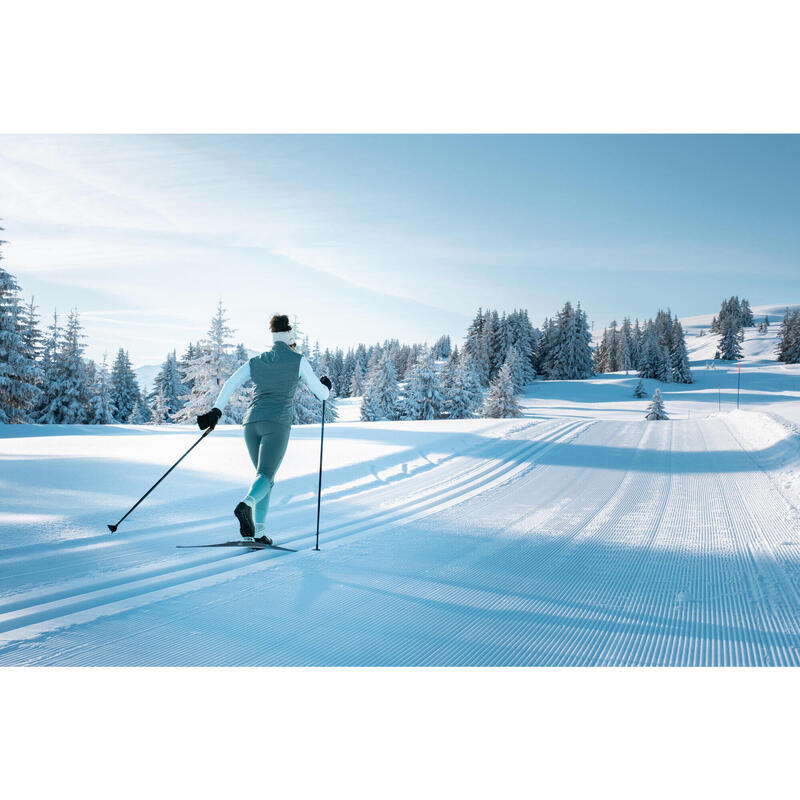 COLLANT DE SKI DE FOND 500 FEMME - VERT