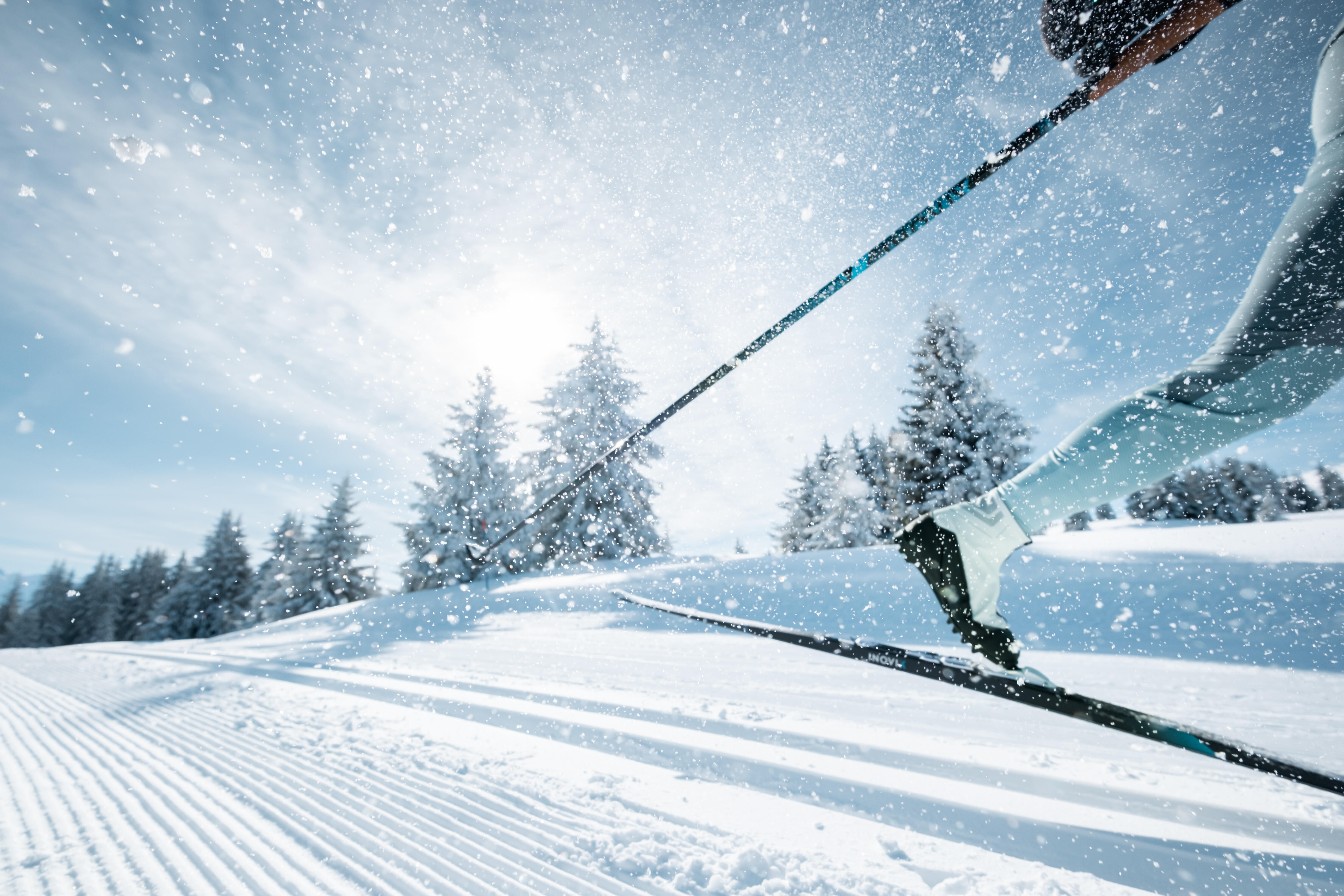 Cross-Country Skis with Skins & Bindings - 550 - INOVIK