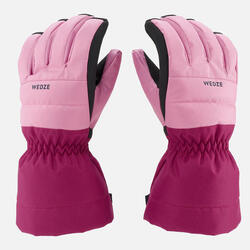 GANTS DE SKI DE PISTE ADULTE WARM FIT ROSES - Decathlon