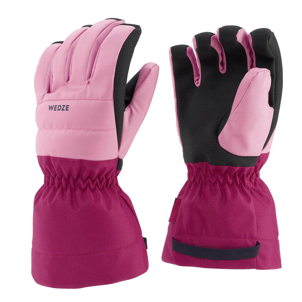 GUANTES SKI NIÑOS CÁLIDOS E IMPERMEABLES 500