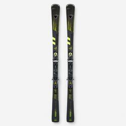 SKI ALPIN HOMME AVEC FIXATIONS - ROSSIGNOL FORZA 128 50° - NOIR JAUNE