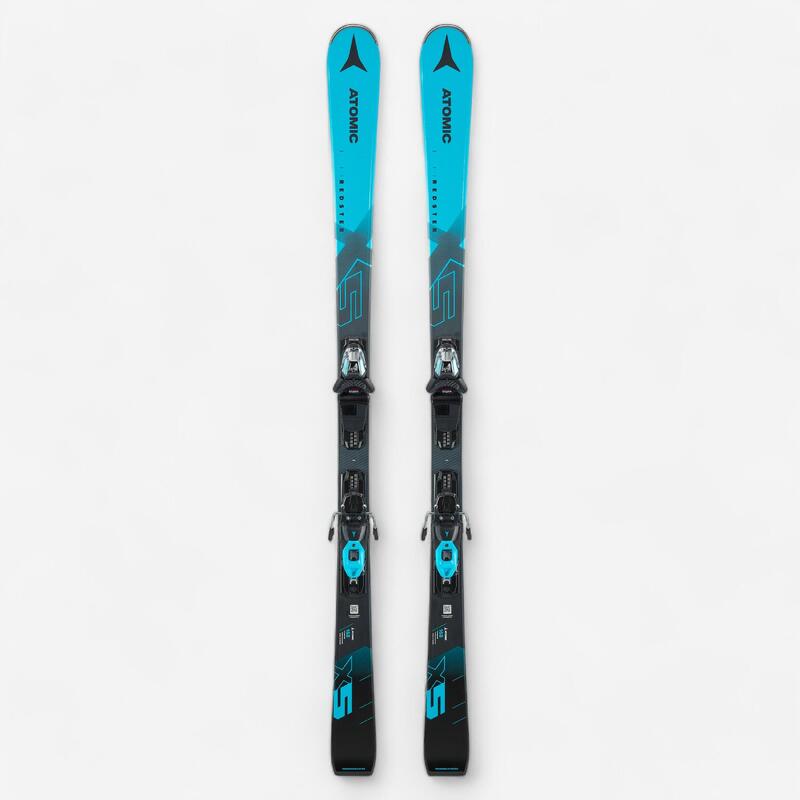DOWNHILL SKI WITH BINDINGS ATOMIC REDSTER X 5 BLACK BLUE Decathlon