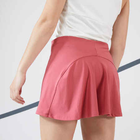 Moteriškas greitai džiūstantis teniso sijonas „Essential 100“, rožinis