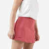 Suknja za tenis Essential 100 Quick-Dry ženska ružičasta