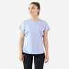 Women's Soft Crew Neck Tennis T-Shirt Dry 500 - Lavender Blue