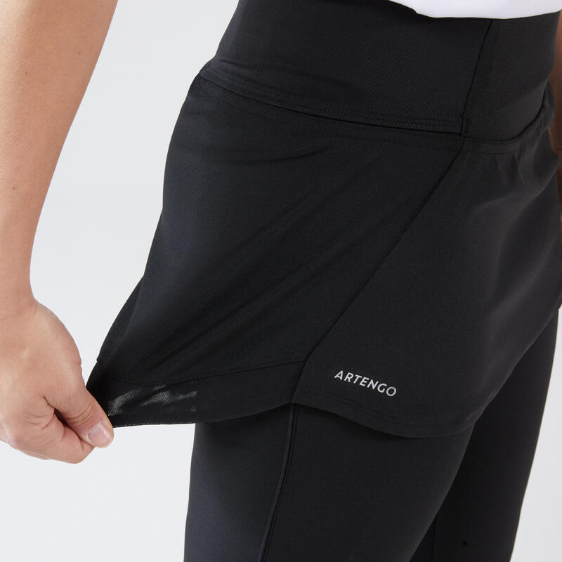 Women's Tennis Hip Ball Skirt + Leggings Dry - Black