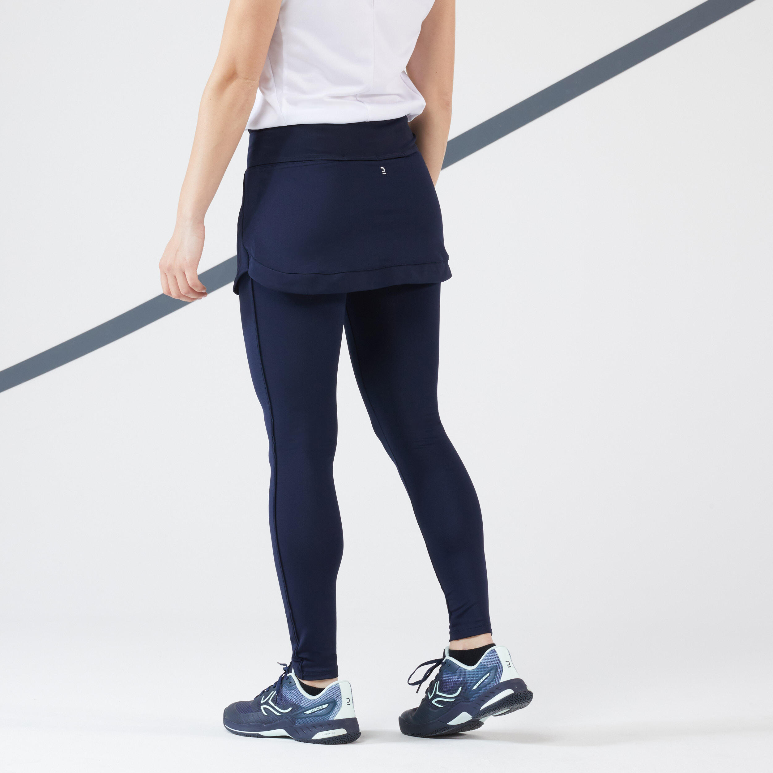 Women's Tennis Hip Ball Skirt + Leggings Dry - Blue/Black ARTENGO