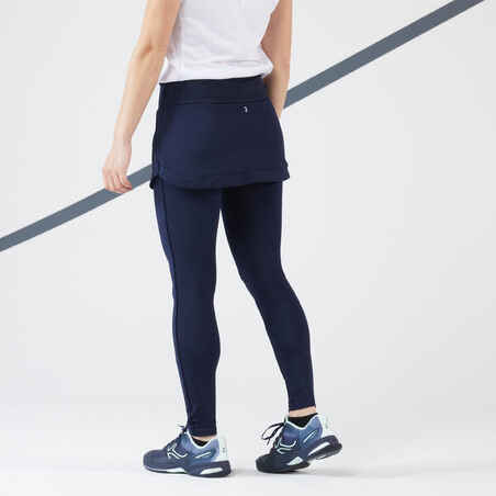 Women's Tennis Hip Ball Skirt + Leggings Dry - Blue/Black