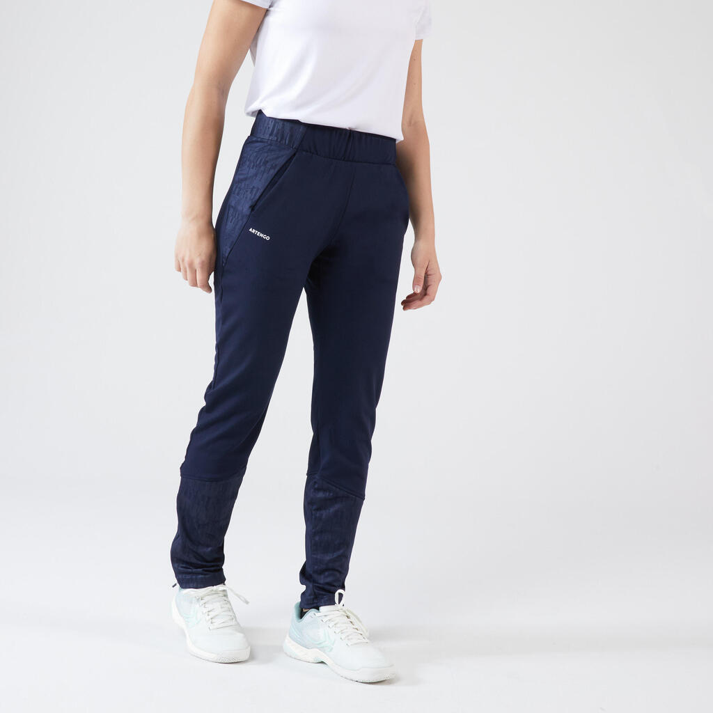 Women's Dry Thermal Tennis Bottoms TH 500 - Blue/Black