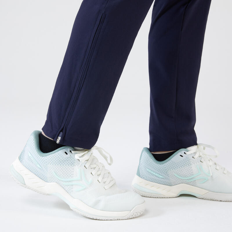 Tennisbroek met zakken dames PA Dry 500 marineblauw
