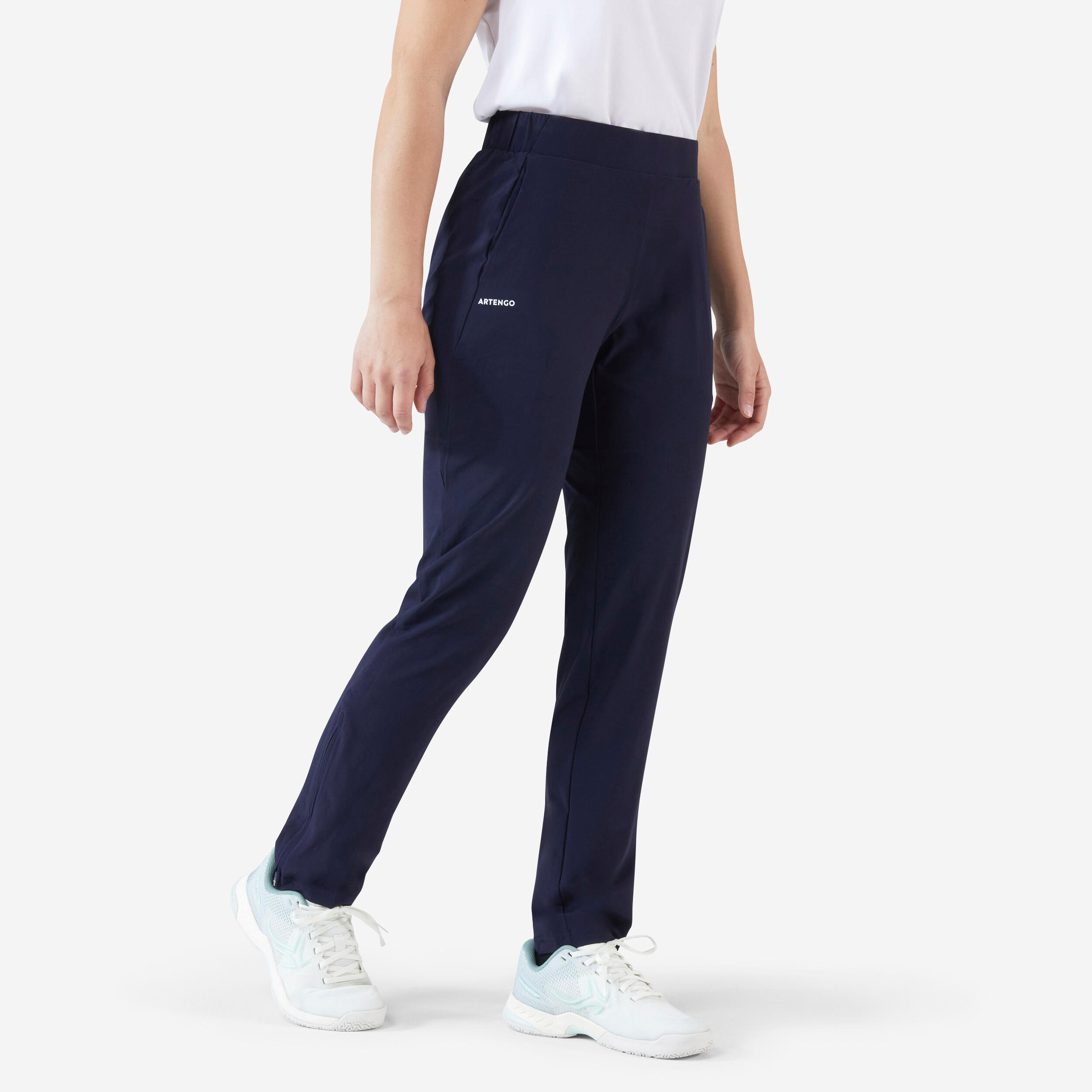 ARTENGO Women's Tennis Lightweight Bottoms Light 500 - Navy