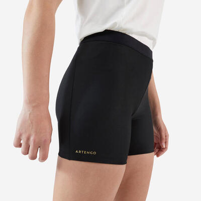 Tennisshort voor dames box 900 zwart