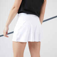 Women's Tennis Quick-Dry Skirt Essential 100 - White