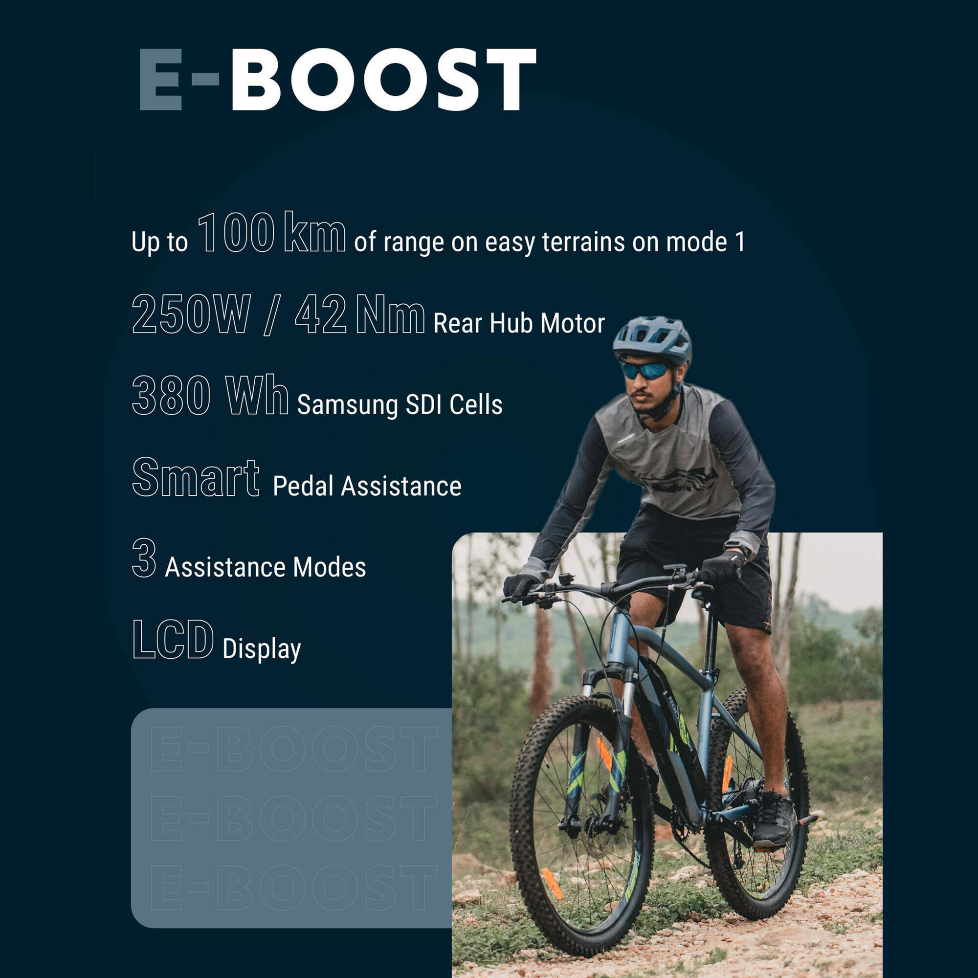 Electric Mountain Bike Rockrider E-ST100 -  5