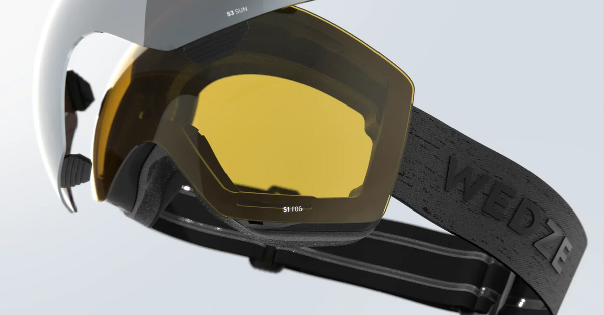 Masque De Ski SIROKO G-CORE Kitzbühel - Écran Sphérique Anti-buée - Compatible Lunettes - Noir