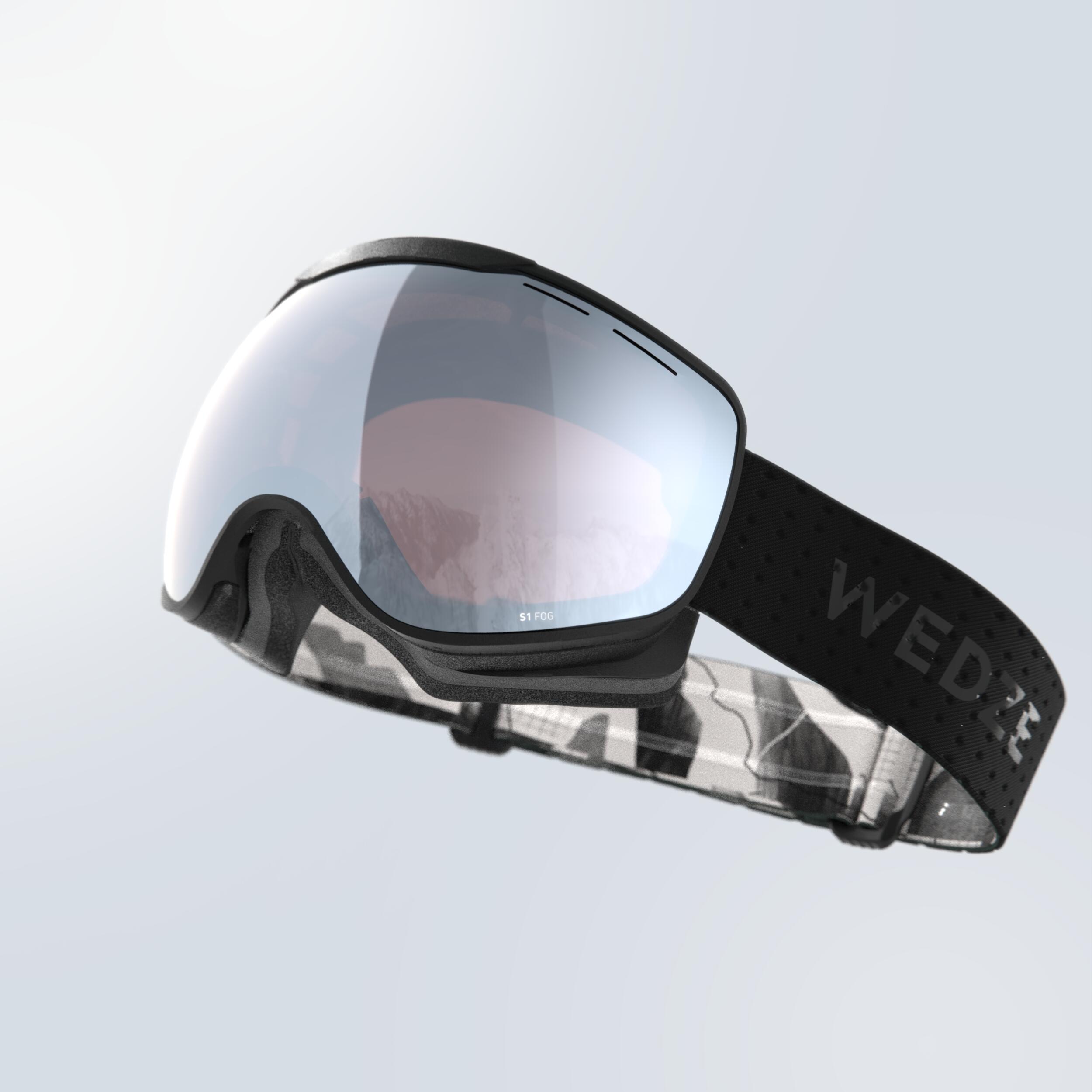  Ochelari schi și snowboard G 900 S1 2023 Vreme rea Negru Copii și Adulți 