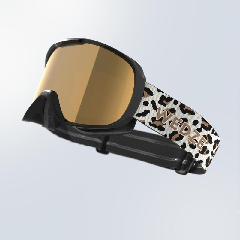 Ski- en snowboardbril voor volwassenen en kinderen fotochromatisch G 500 PH alle weertypes panter
