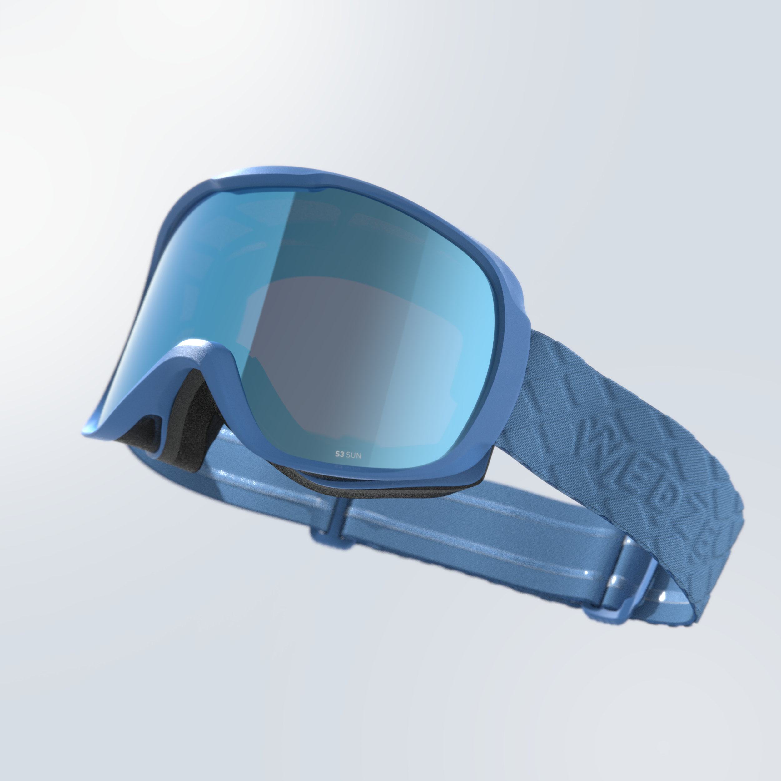 MASQUE DE SKI ET SNOWBOARD BEAU TEMPS JUNIOR ADULTE - G 500 S3 - BLEU