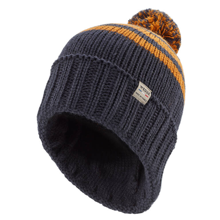 ADULT SKI HAT GRAND NORD MADE IN FRANCE - NAVY BLUE-OCHRE