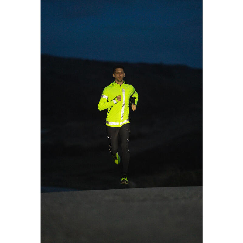 Férfi futókabát, láthatósági - Kiprun by night