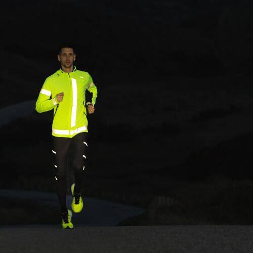 VESTE RUNNING CERTIFIEE EPI VISIBILITE JOUR NUIT HOMME HOMME - KIPRUN BY NIGHT