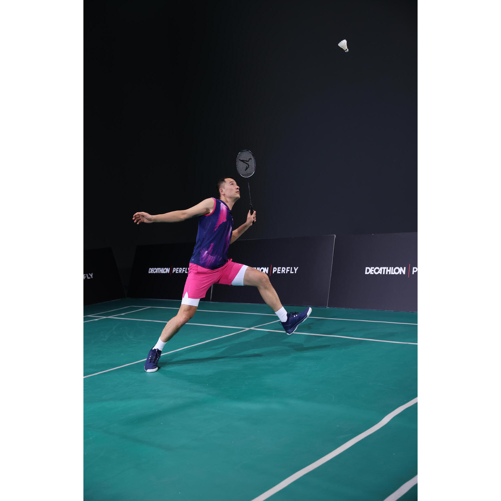 BS Perform 990 Pro Men's Badminton Shoes - Navy Blue