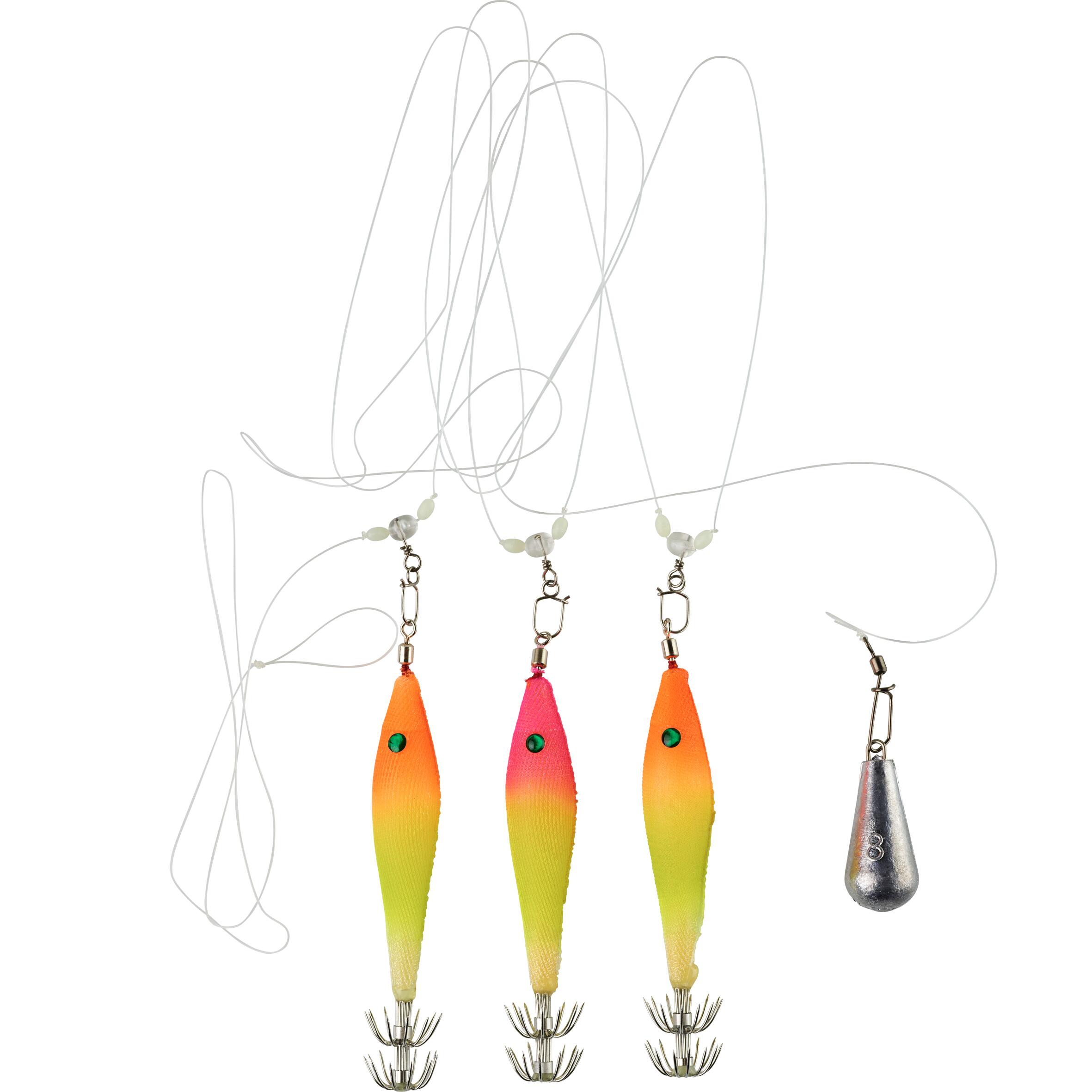 SW ETU KIT SQ 3 jig pronti per la pesca di seppie e calamari