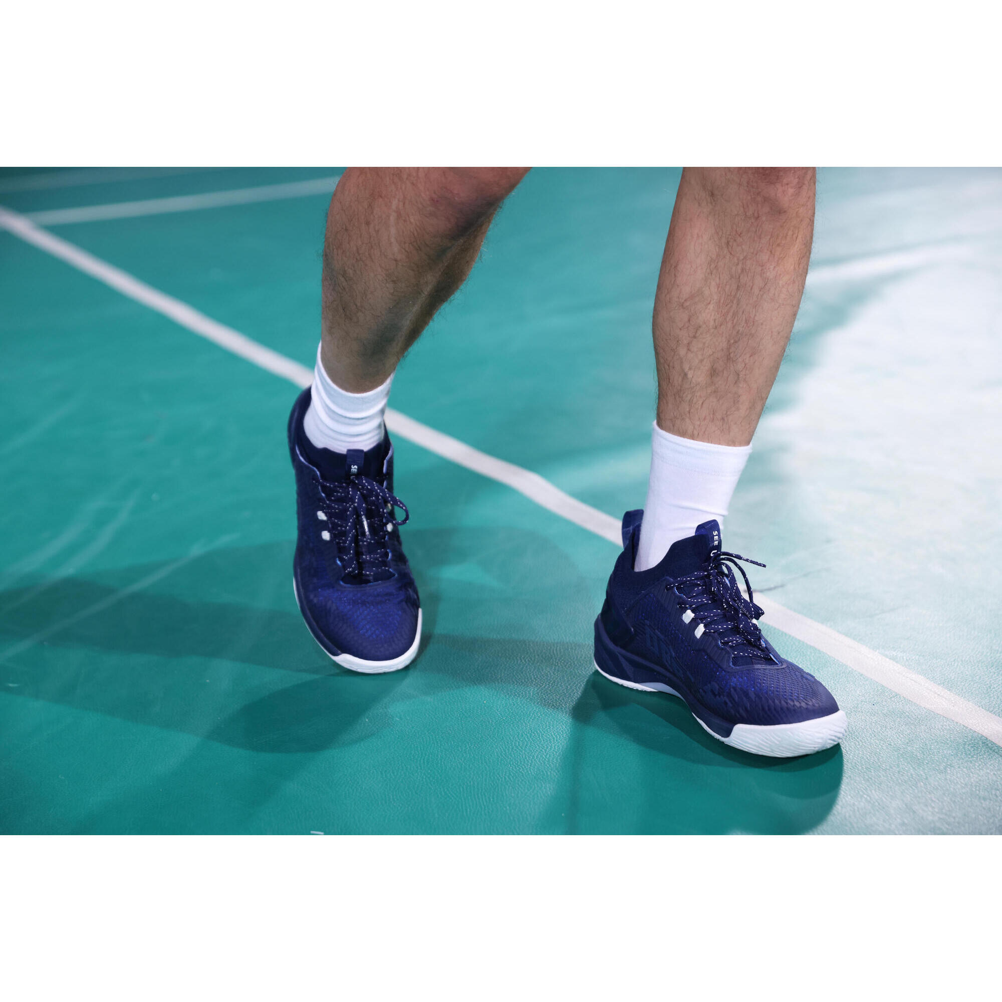 BS Perform 990 Pro Men's Badminton Shoes - Navy Blue