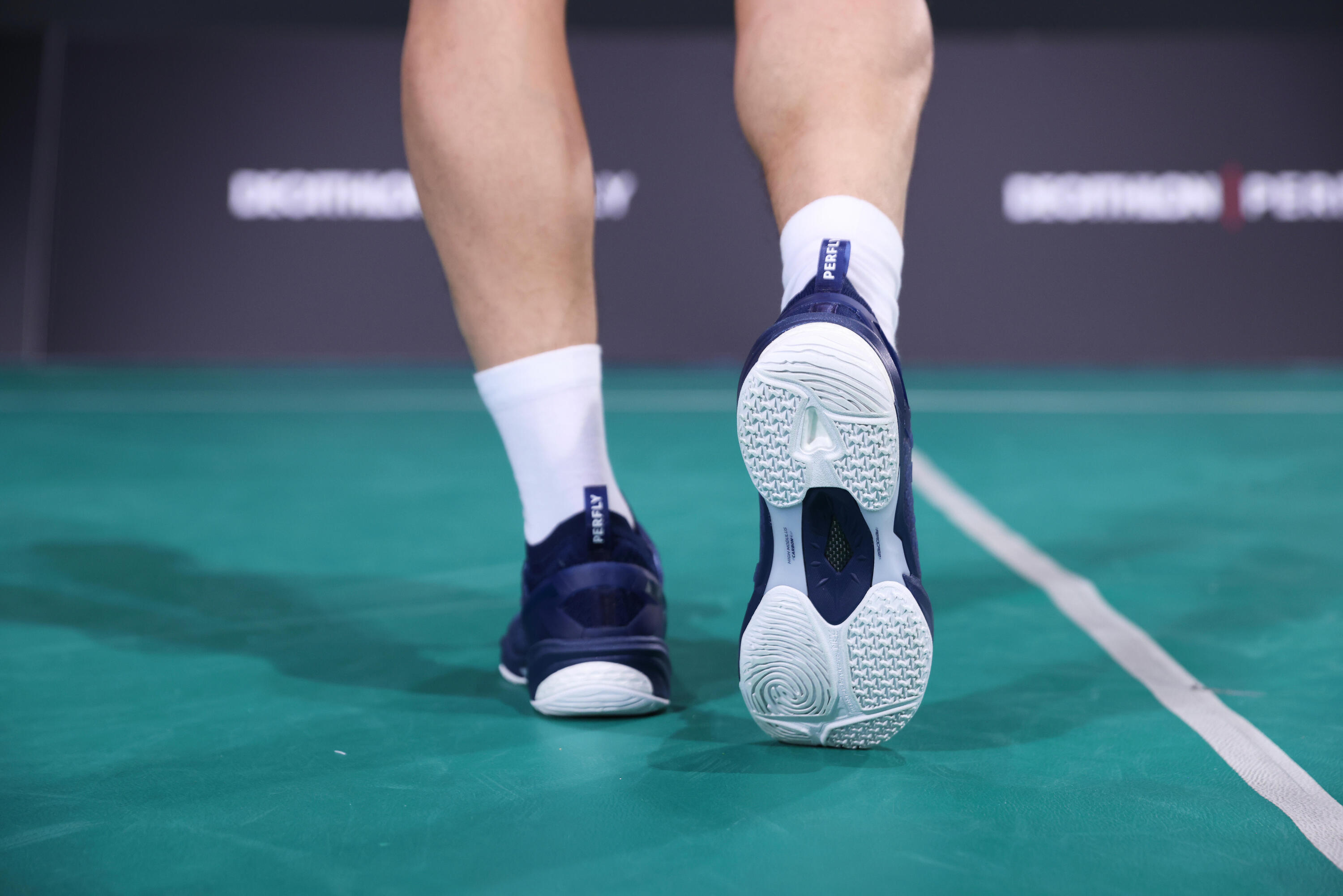 Chaussures de Badminton pour Homme BS Perform 990 Pro - Bleu Marine 17/36