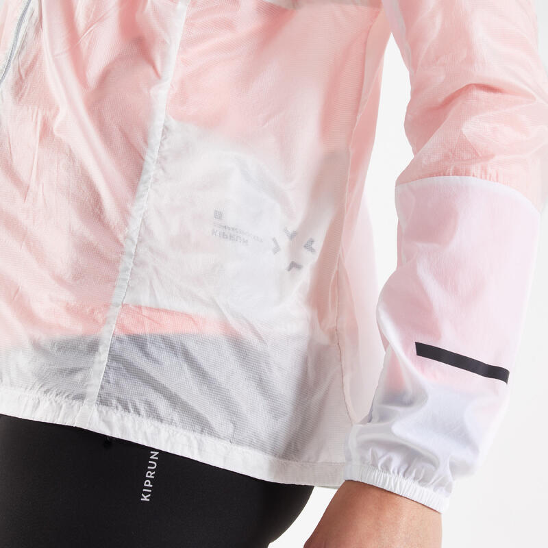 Veste running coupe vente Femme - KIPRUN WIND blanc