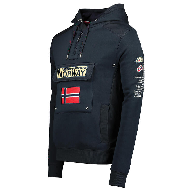 Sudadera de montaña y trekking con capucha Hombre Geographical Norway  Gymclass