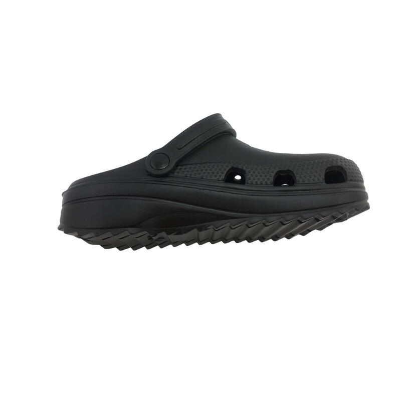 Zueco playa negro hombre