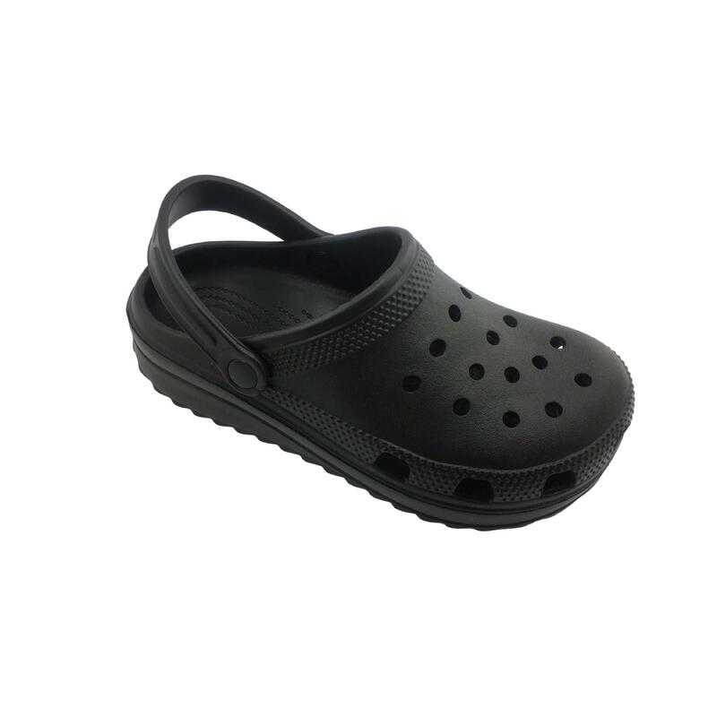 Zueco playa negro hombre