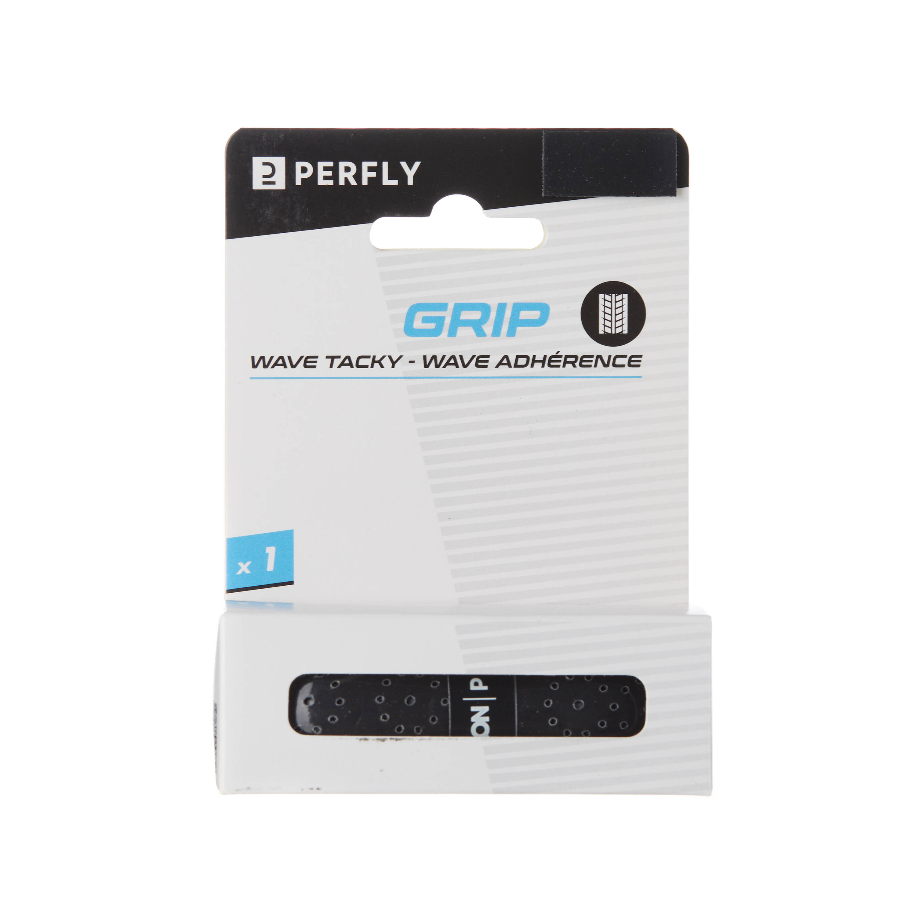 BADMINTON WAVE GRIP X 1 BLACK -  1